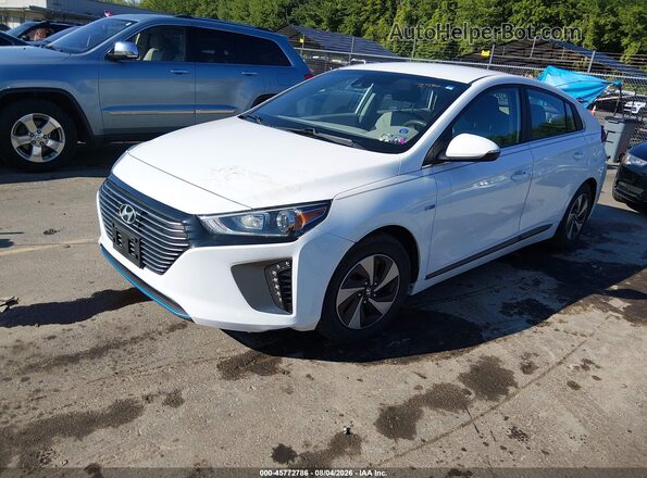 KMHC75LC2KU119039 2019 HYUNDAI IONIQ HYBRID Белый Передняя левая четверть