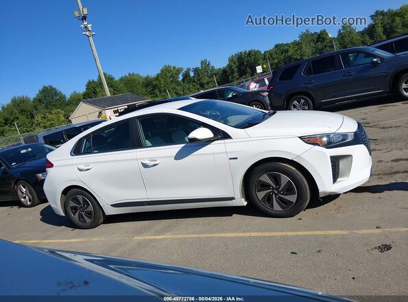 KMHC75LC2KU119039 2019 HYUNDAI IONIQ HYBRID Белый Вид задней части салона
