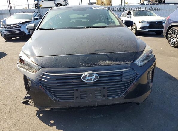 KMHC75LC3JU073171 2018 HYUNDAI IONIQ Black Դիմացի տեսք