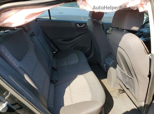 KMHC75LC3JU073171 2018 HYUNDAI IONIQ Black Հետևի նստատեղերի տեսք