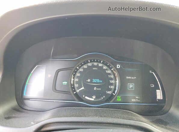 KMHC75LC3JU073171 2018 HYUNDAI IONIQ Black Սարքավորումների վահանակի տեսք
