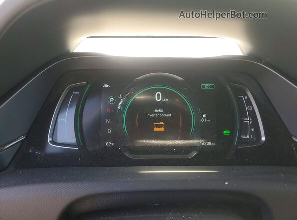 KMHC75LC3NU272999 2022 HYUNDAI IONIQ White Vista del cuadro de instrumentos