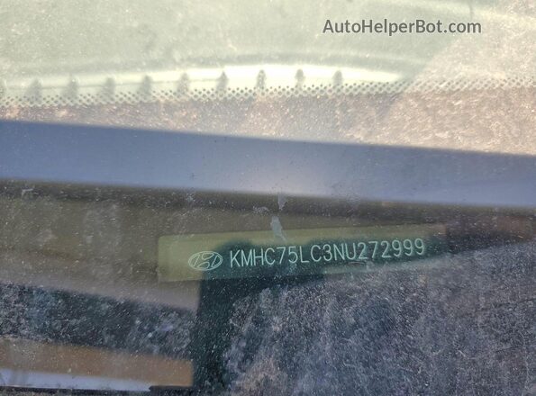 KMHC75LC3NU272999 2022 HYUNDAI IONIQ White Vista del compartimento del motor