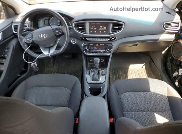 KMHC75LC5HU028680 2017 HYUNDAI IONIQ Black წინა პანელის ხედი