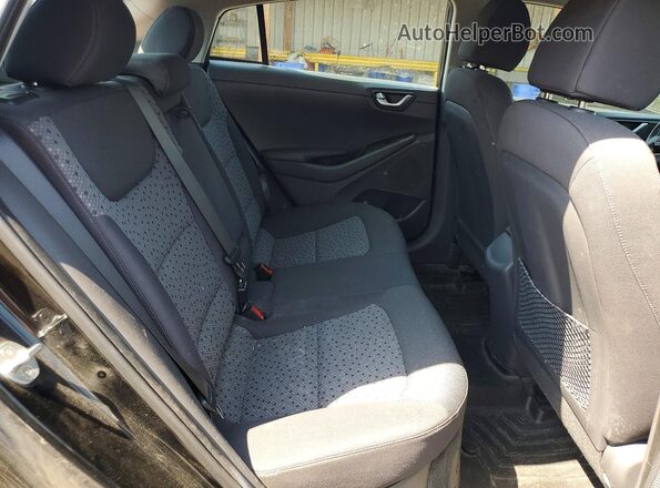 KMHC75LC5HU028680 2017 HYUNDAI IONIQ Black უკანა სავარძლების ხედი