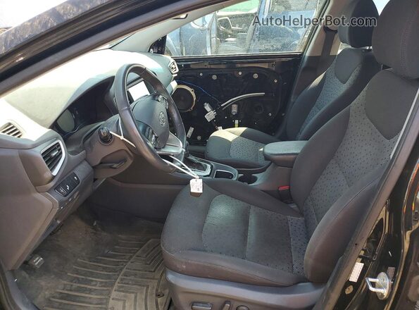 KMHC75LC5HU028680 2017 HYUNDAI IONIQ Black წინა სალონის ხედი