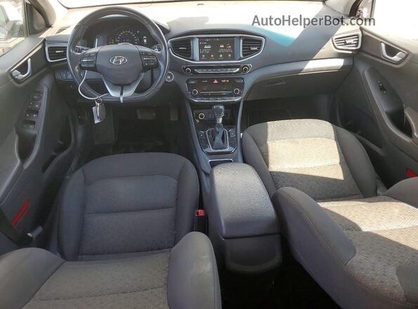 KMHC75LC5JU061748 2018 HYUNDAI IONIQ White წინა პანელის ხედი