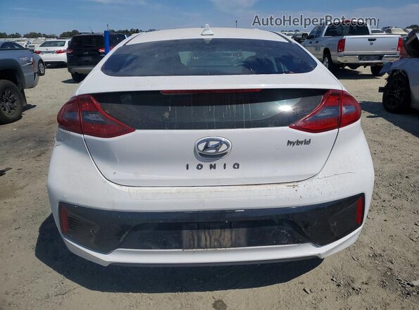 KMHC75LC5JU061748 2018 HYUNDAI IONIQ White უკანა ხედი