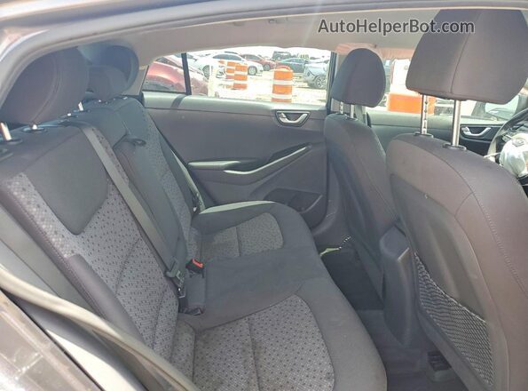 KMHC75LC6JU065162 2018 HYUNDAI IONIQ Gray Vista de los asientos traseros