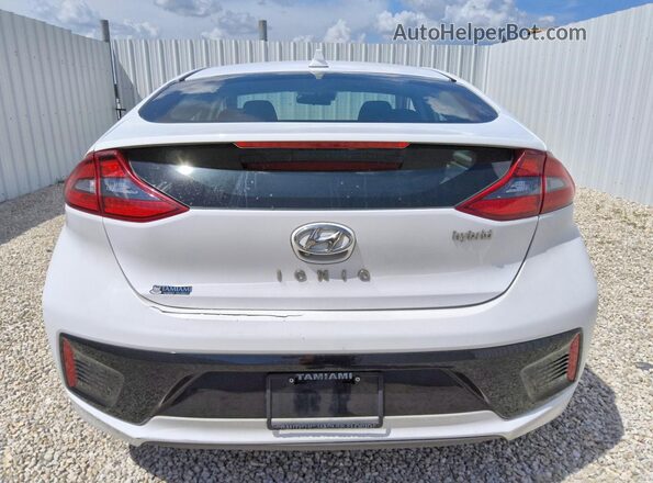KMHC75LC6KU117746 2019 HYUNDAI IONIQ White Widok z tyłu