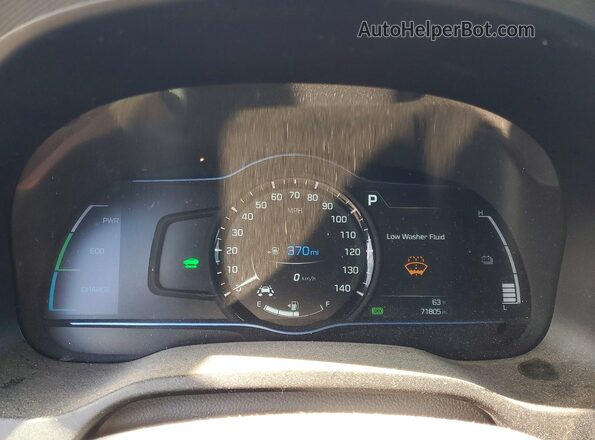 KMHC75LC6KU145109 2019 HYUNDAI IONIQ Silver Widok zestawu wskaźników