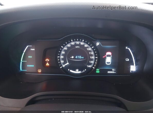 KMHC75LC7JU099448 2018 HYUNDAI IONIQ HYBRID Черный Вид задних сидений