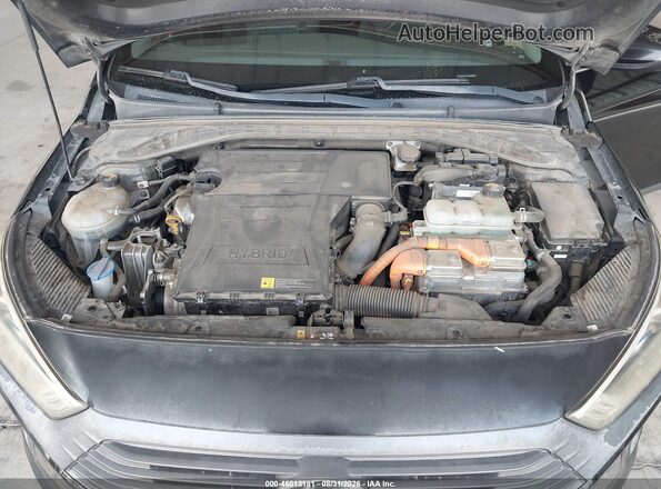 KMHC75LC7JU099448 2018 HYUNDAI IONIQ HYBRID Черный Вид сзади