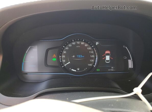 KMHC75LC7KU118551 2019 HYUNDAI IONIQ Red Սարքավորումների վահանակի տեսք