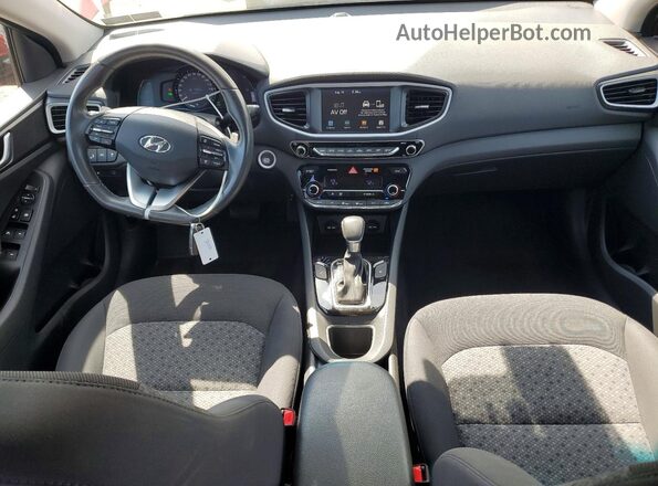 KMHC75LC7KU118551 2019 HYUNDAI IONIQ Red Առջևի վահանակի տեսք