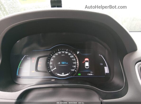 KMHC75LC8HU021447 2017 HYUNDAI IONIQ HYBRID Серый Вид задних сидений