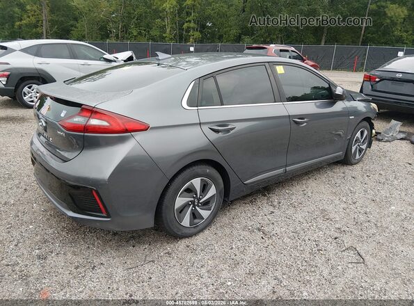 KMHC75LC8HU021447 2017 HYUNDAI IONIQ HYBRID Серый Задняя правая четверть