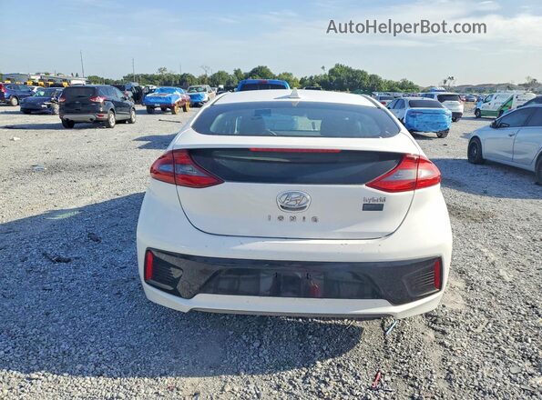 KMHC75LC8HU031458 2017 HYUNDAI IONIQ White Widok z tyłu