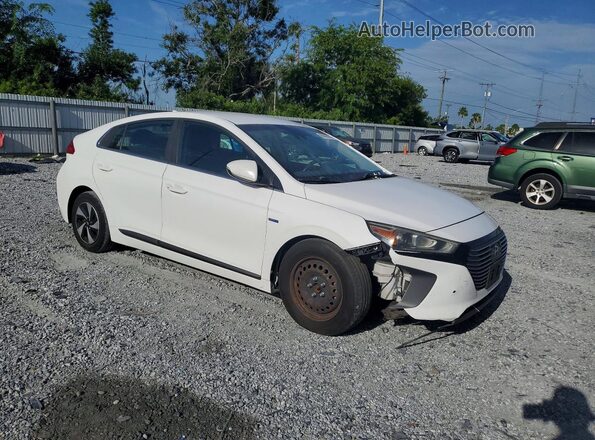 KMHC75LC8HU031458 2017 HYUNDAI IONIQ White Przód prawy