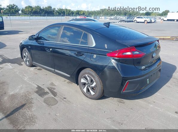 KMHC75LC8HU041391 2017 HYUNDAI IONIQ HYBRID Black Задня ліва чверть
