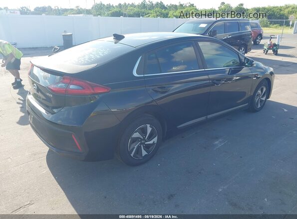 KMHC75LC8HU041391 2017 HYUNDAI IONIQ HYBRID Black Задня права чверть