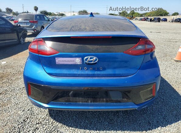 KMHC75LC8JU099393 2018 HYUNDAI IONIQ Blue Widok z tyłu