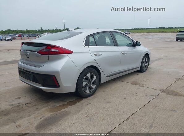 KMHC75LC8KU106893 2019 HYUNDAI IONIQ HYBRID Silver Հետևի աջ
