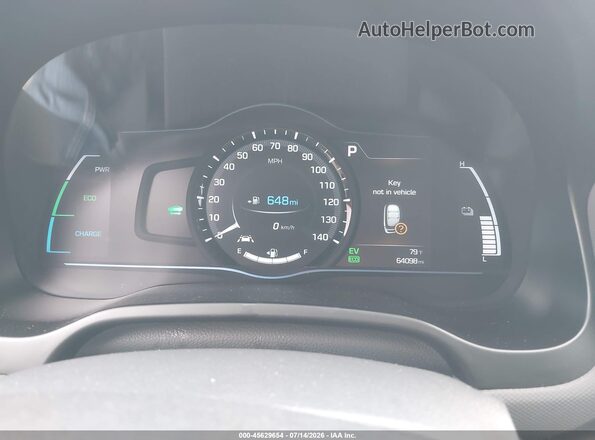 KMHC75LC8KU106893 2019 HYUNDAI IONIQ HYBRID Silver Հետևի նստատեղերի տեսք