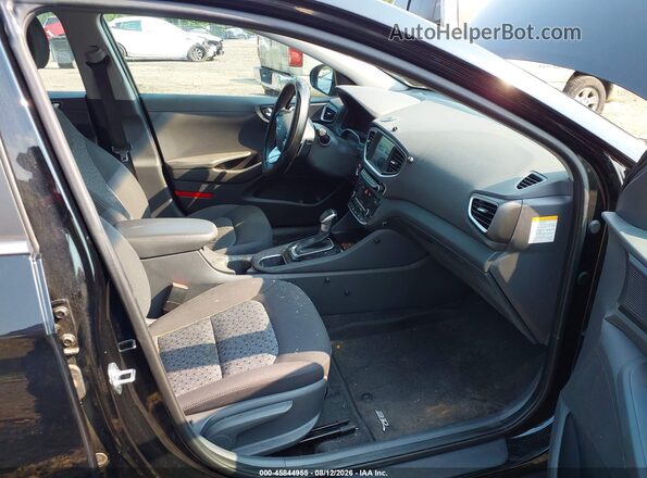 KMHC75LC8KU134810 2019 HYUNDAI IONIQ HYBRID Черный Вид салона спереди