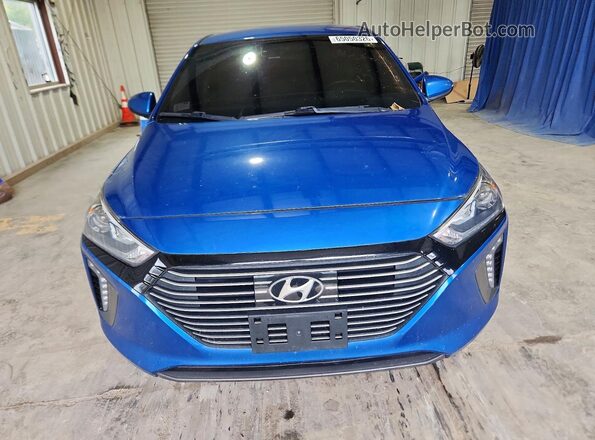KMHC75LC9JU064992 2018 HYUNDAI IONIQ Blue Widok z przodu
