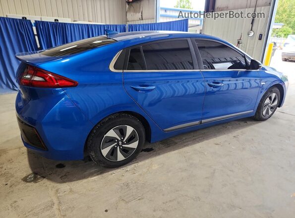 KMHC75LC9JU064992 2018 HYUNDAI IONIQ Blue Tył prawy