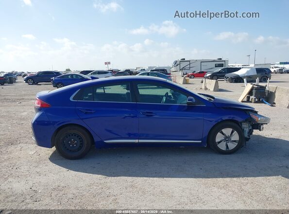 KMHC75LC9MU255039 2021 HYUNDAI IONIQ HYBRID Dark Blue Вид задньої частини салону