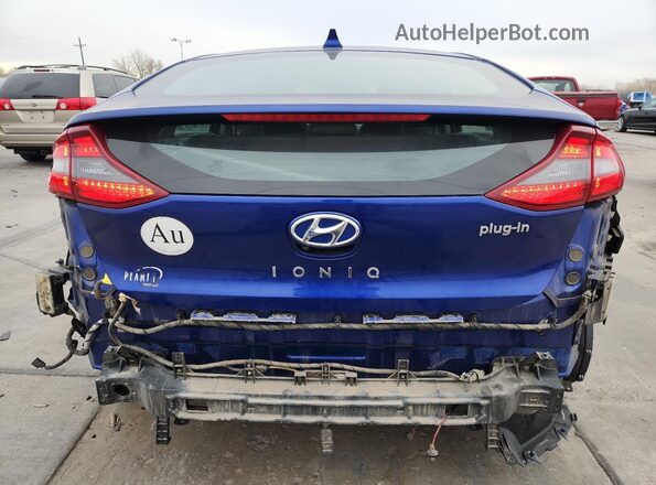 KMHC75LD3KU148378 2019 HYUNDAI IONIQ Blue Widok z tyłu