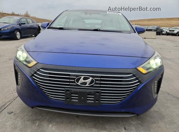 KMHC75LD3KU148378 2019 HYUNDAI IONIQ Blue Widok z przodu