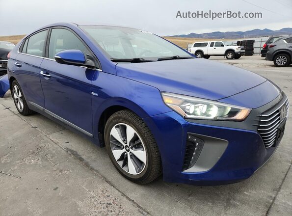 KMHC75LD3KU148378 2019 HYUNDAI IONIQ Blue Przód prawy