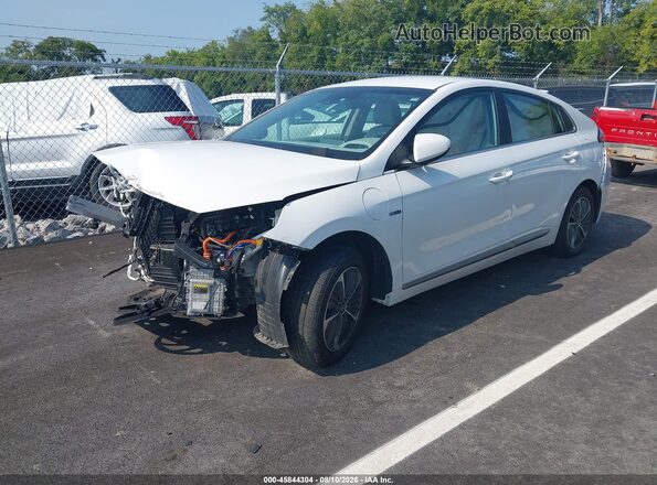 KMHC75LD4LU235403 2020 HYUNDAI IONIQ PLUG-IN HYBRID White Vista tres cuartos delantera izquierda