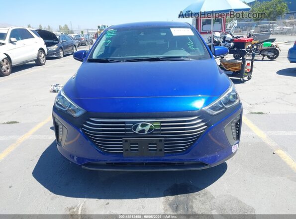 KMHC75LD5KU135843 2019 HYUNDAI IONIQ PLUG-IN HYBRID Blue Սարքավորումների վահանակի տեսք