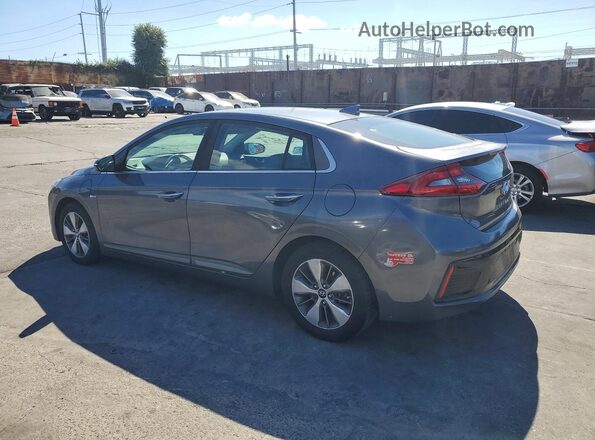 KMHC75LD7JU090614 2018 HYUNDAI IONIQ Gray Trasero izquierdo