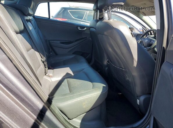 KMHC75LD7JU090614 2018 HYUNDAI IONIQ Gray Vista de los asientos traseros