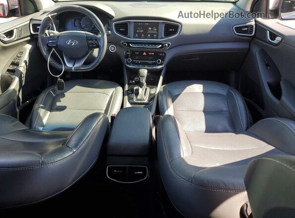 KMHC75LD7JU090614 2018 HYUNDAI IONIQ Gray Vista del salpicadero