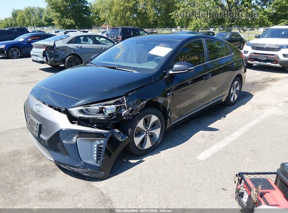 KMHC75LH3KU045657 2019 HYUNDAI IONIQ ELECTRIC Black Передня ліва чверть