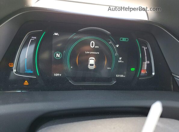 KMHC75LJ8LU060658 2020 HYUNDAI IONIQ White Вид щитка приладів