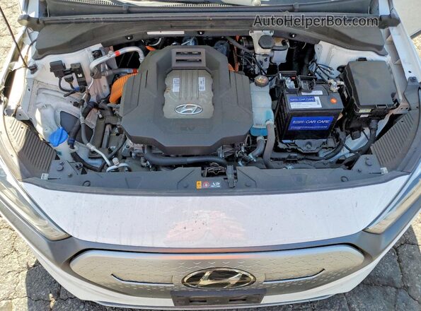 KMHC75LJ8LU060658 2020 HYUNDAI IONIQ White Вид задньої частини салону