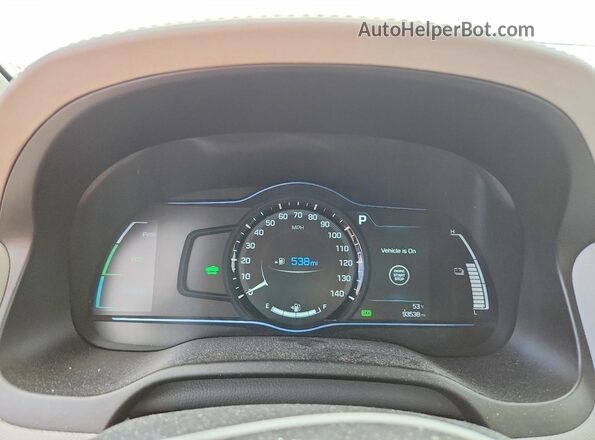 KMHC85LC0HU036070 2017 HYUNDAI IONIQ Silver Widok zestawu wskaźników