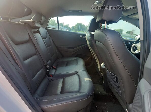 KMHC85LC2HU048950 2017 HYUNDAI IONIQ White Հետևի նստատեղերի տեսք