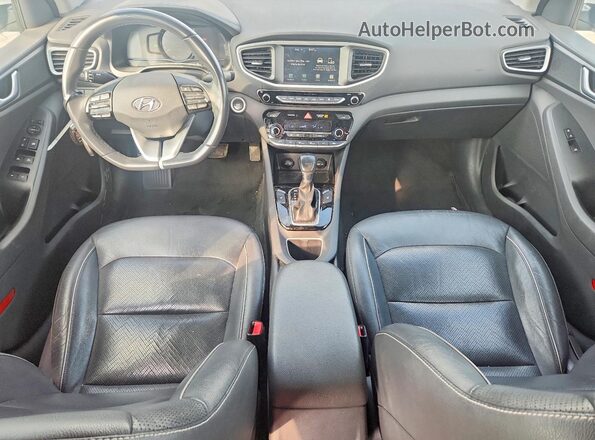 KMHC85LC2HU048950 2017 HYUNDAI IONIQ White Առջևի վահանակի տեսք