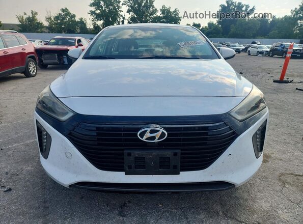 KMHC85LC2HU048950 2017 HYUNDAI IONIQ White Դիմացի տեսք