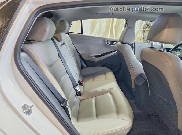 KMHC85LC3JU087259 2018 HYUNDAI IONIQ White Вид задніх сидінь