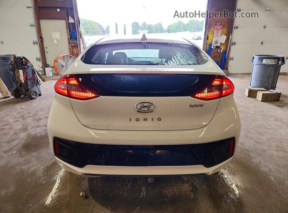 KMHC85LC3JU087259 2018 HYUNDAI IONIQ White Вид ззаду