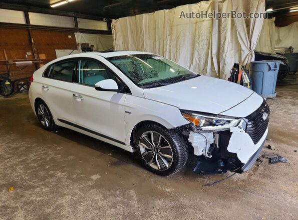 KMHC85LC3JU087259 2018 HYUNDAI IONIQ White Передня права чверть
